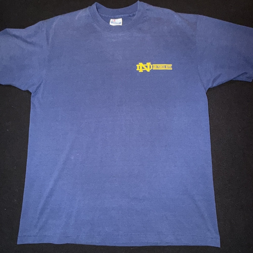 Notre Dame ROTC Air Force"Lick On‎ To Your Future" 90's Single Stitch Mens XL